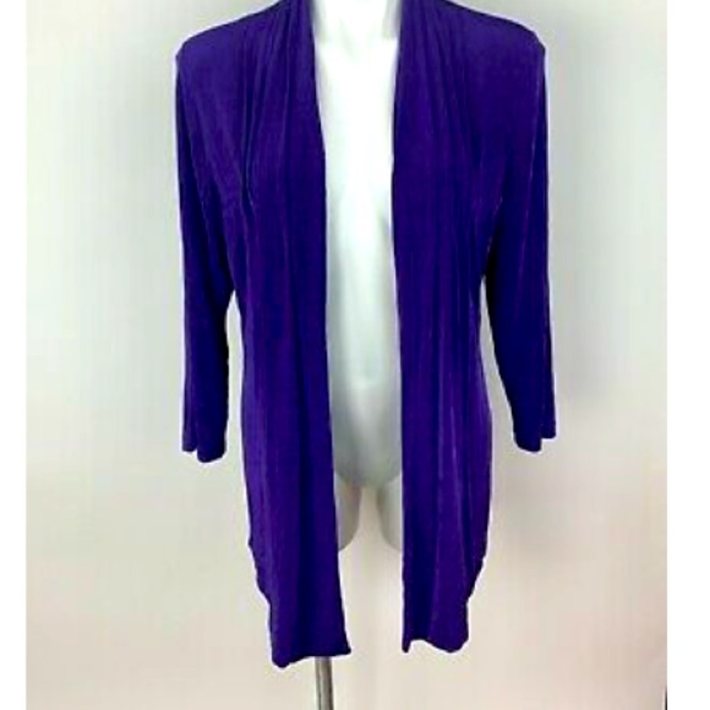 Chico’s beautiful indigo traveler cardigan